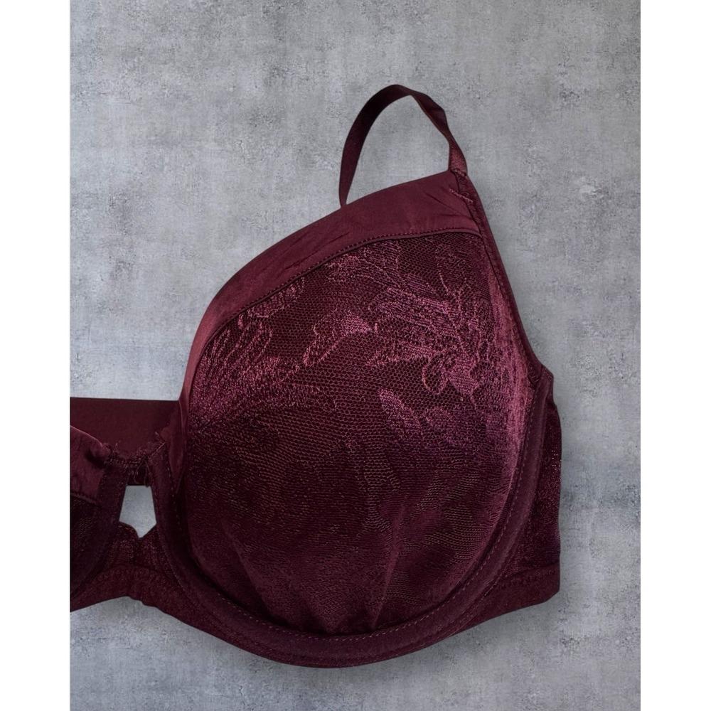 Soma Lightest Lift Modern Coverage Underwire Bra Burgundy Wine Size 34D - Picture 4 of 10